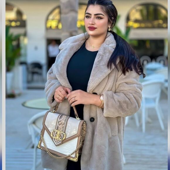 Zara NWT ZARA FAUX FUR COAT Bloggers fav - Picture 5 of 15